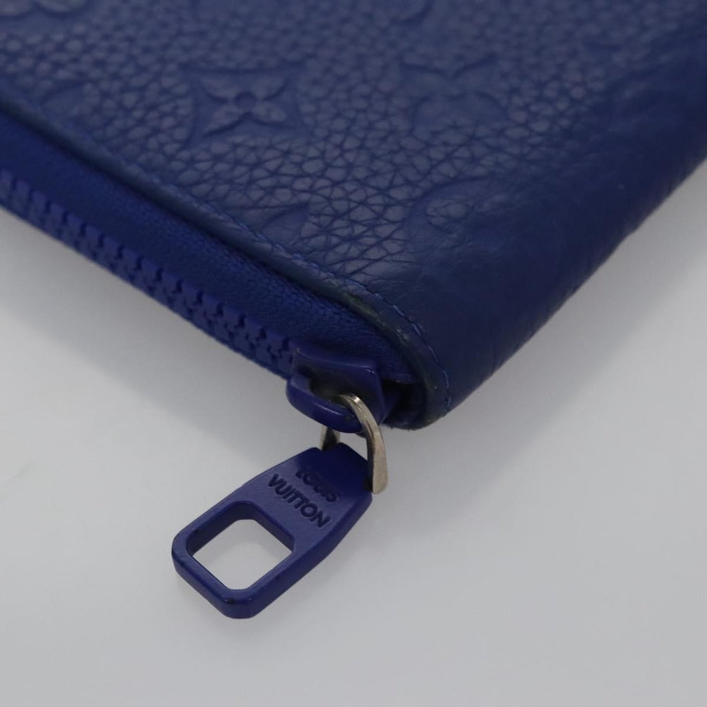 Louis Vuitton Portefeuille Zippy Monogramme Empreinte Monogramme Empreinte Blue Leather Wallets Accessory (Pre-Owned)
