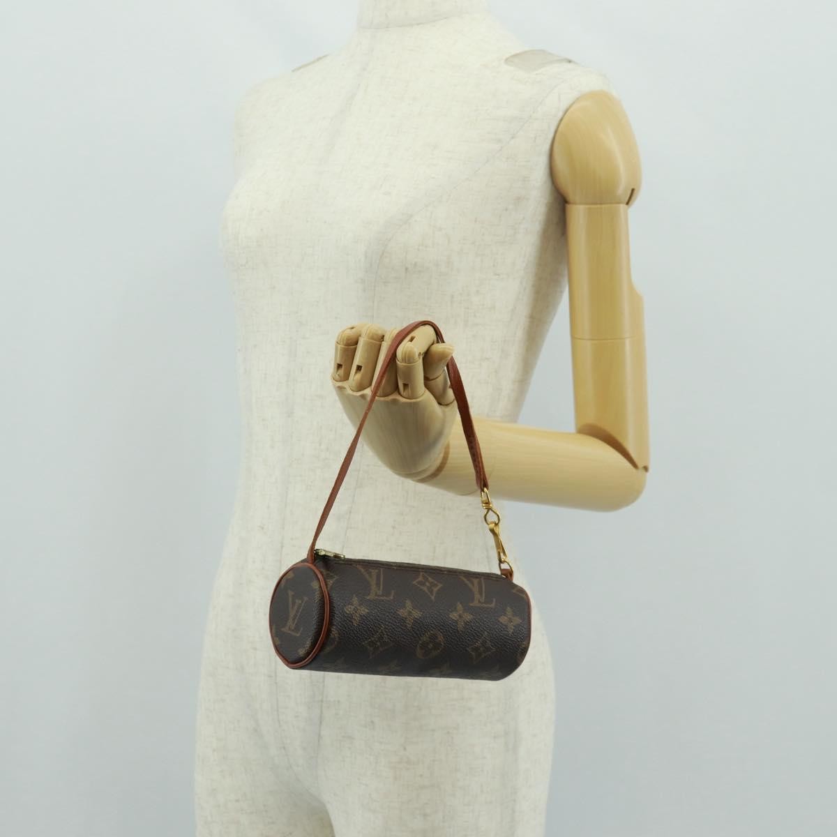 Louis Vuitton Papillon Pochette Monogram Canvas Brown Canvas Clutche & Pouche Bag (Pre-Owned)