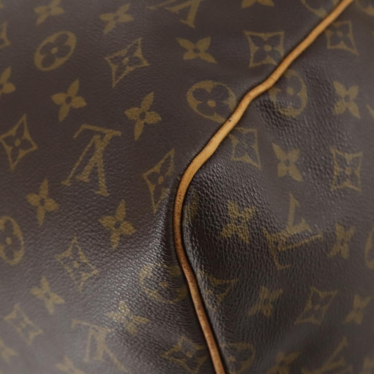 Louis Vuitton Keepall Bag Monogram Canvas Brown Canvas Travel Bag Bag (Pre-Owned)