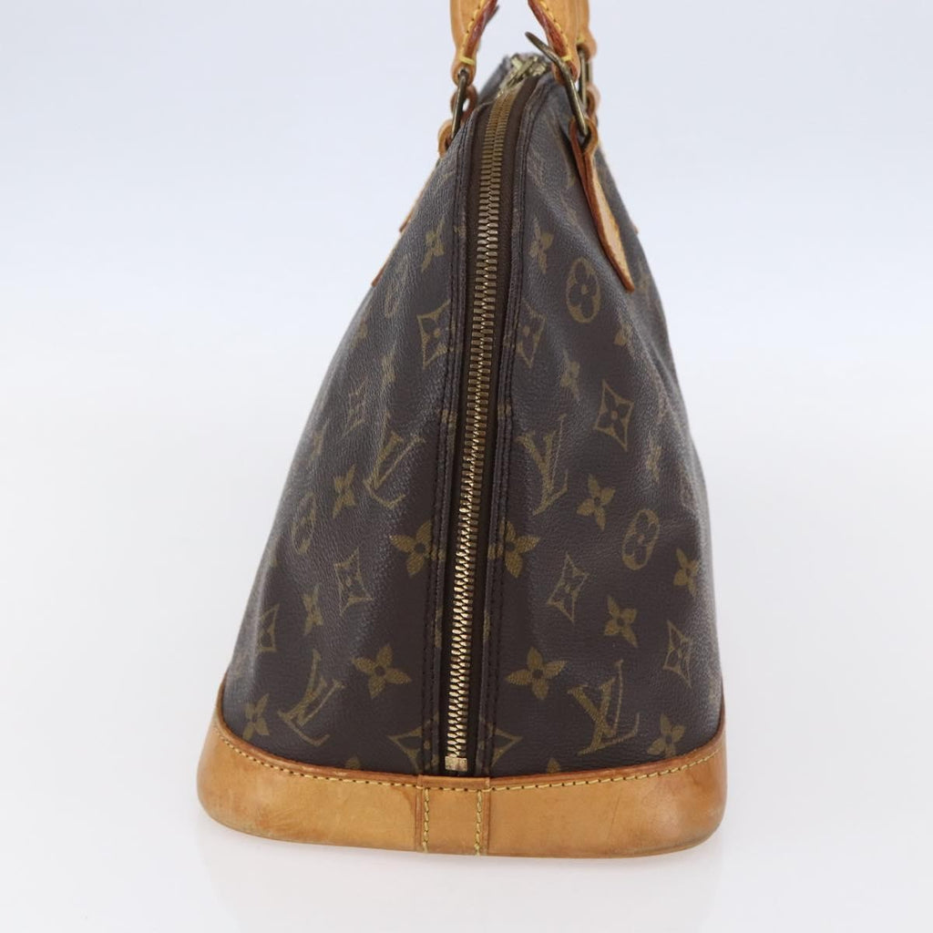 Louis Vuitton Alma Handbag Monogram Canvas Brown Canvas Handbag (Pre-Owned)