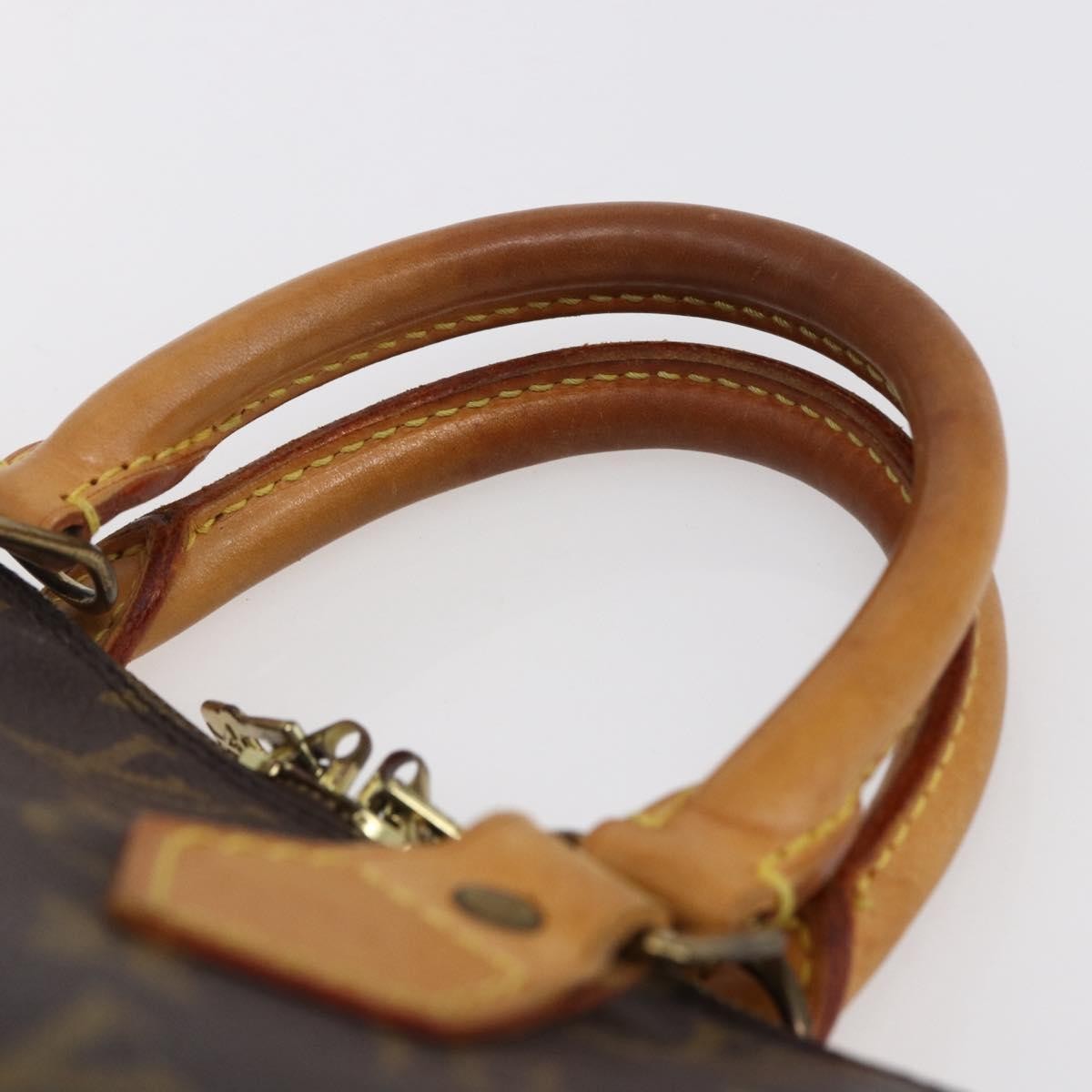 Louis Vuitton Alma Handbag Monogram Canvas Brown Canvas Handbag (Pre-Owned)