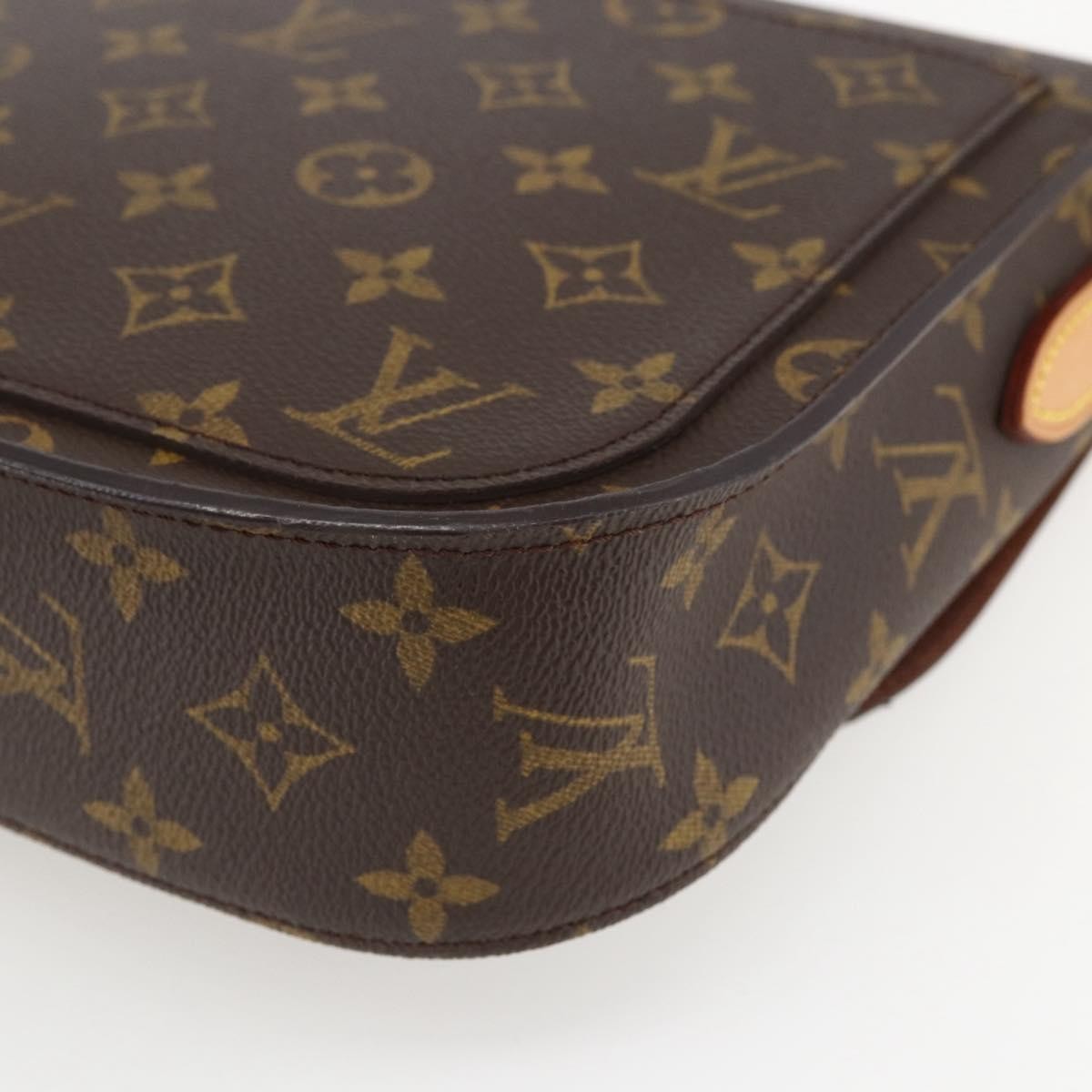 Louis Vuitton Saint Cloud Handbag Monogram Canvas Brown Canvas Shoulder Bag Bag (Pre-Owned)