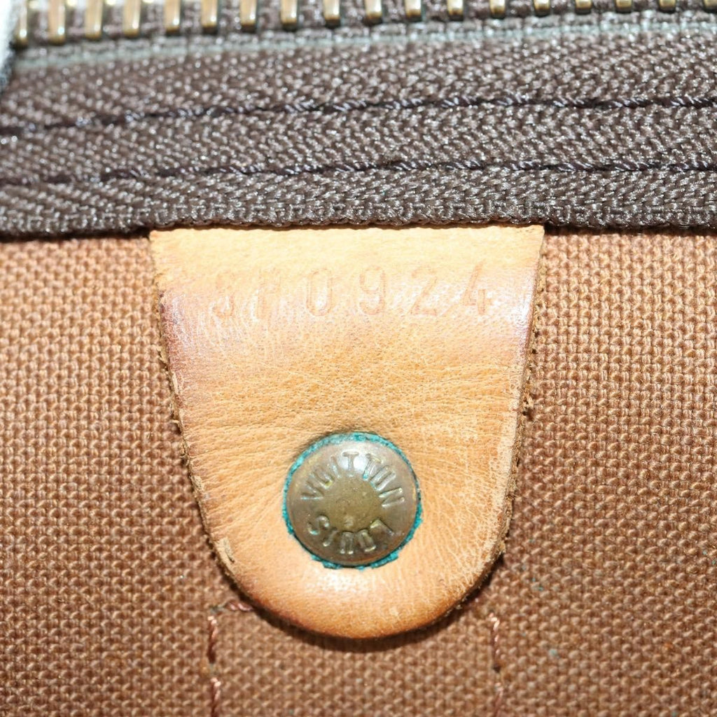 Louis Vuitton Keepall Bag Monogram Canvas Brown Canvas Travel Bag Bag (Pre-Owned)