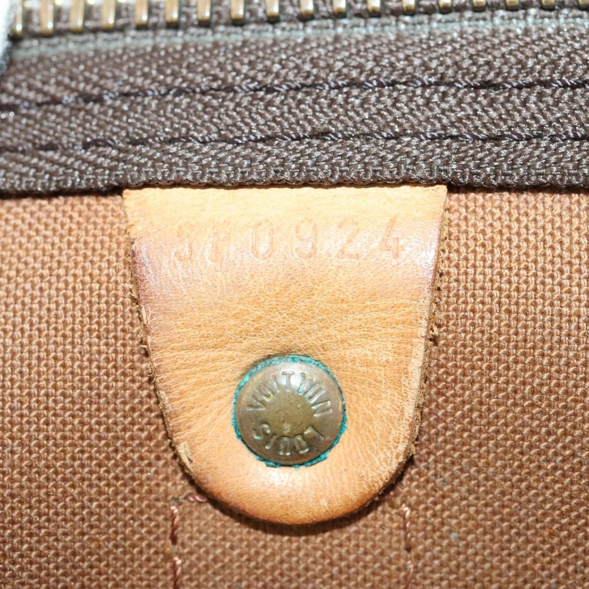 Louis Vuitton Keepall Bag Monogram Canvas Brown Canvas Travel Bag Bag (Pre-Owned)