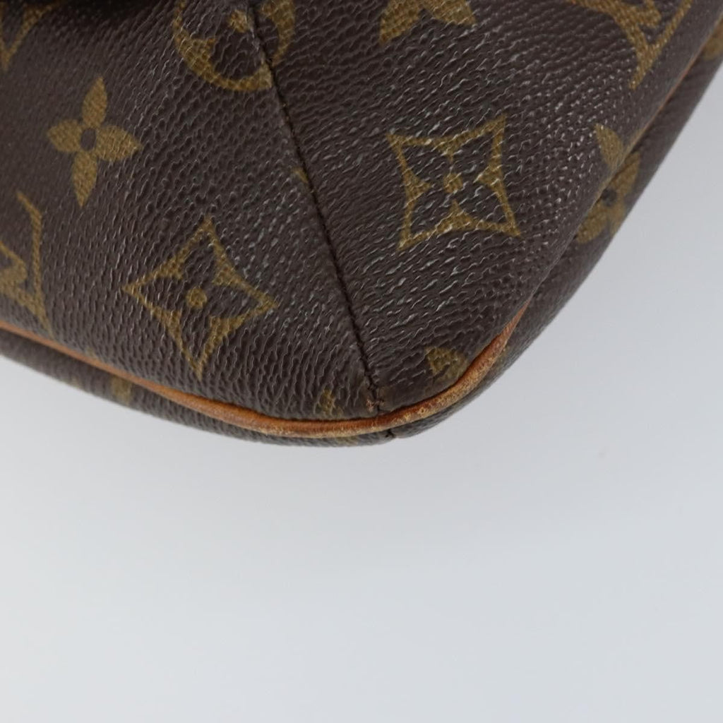 Louis Vuitton Musette Handbag Monogram Canvas Brown Canvas Shoulder Bag Bag (Pre-Owned)