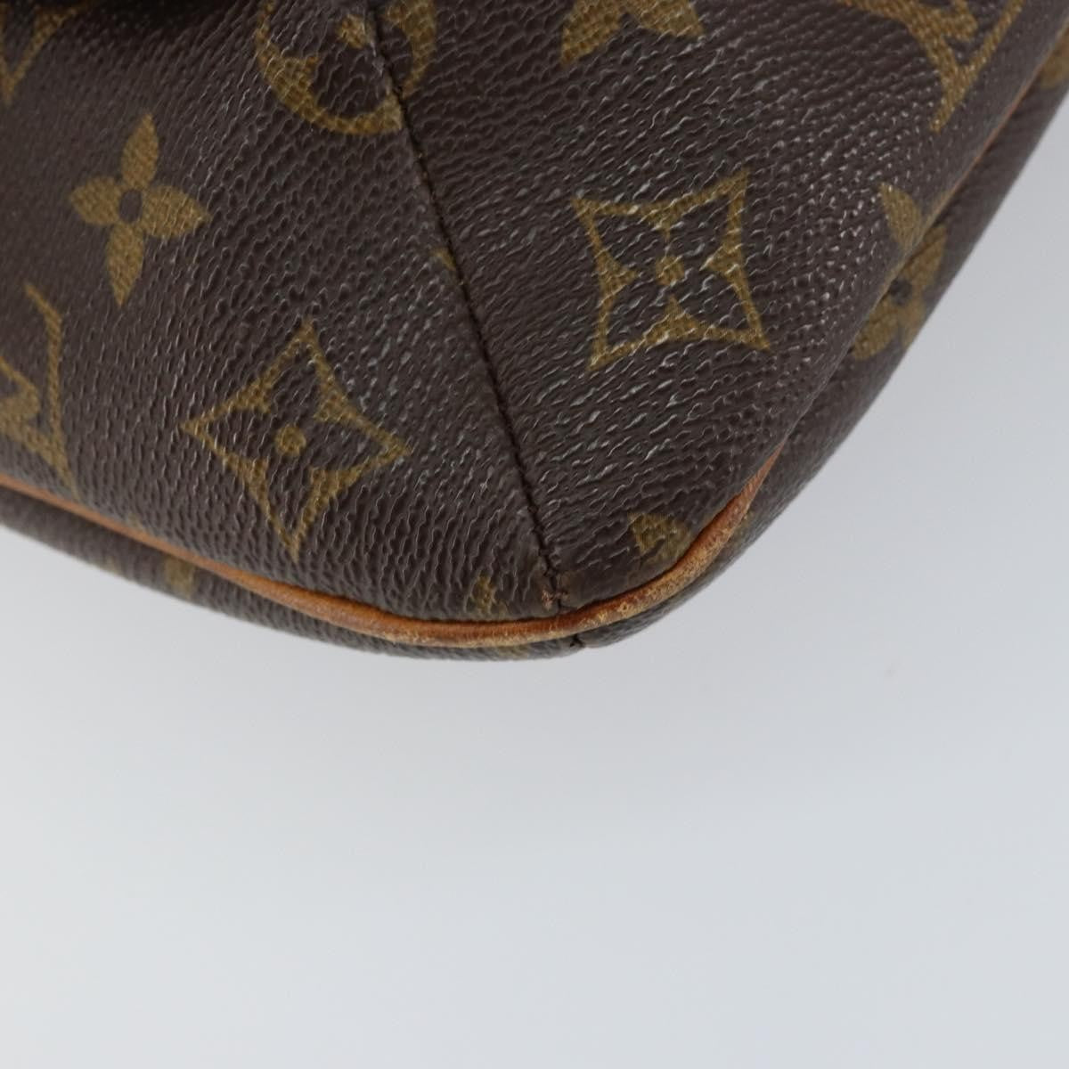 Louis Vuitton Musette Handbag Monogram Canvas Brown Canvas Shoulder Bag Bag (Pre-Owned)