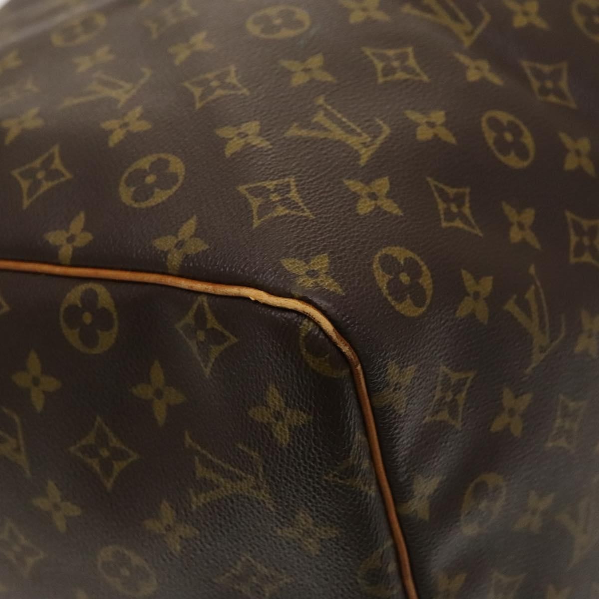 Louis Vuitton Keepall Bag Monogram Canvas Brown Canvas Travel Bag Bag (Pre-Owned)