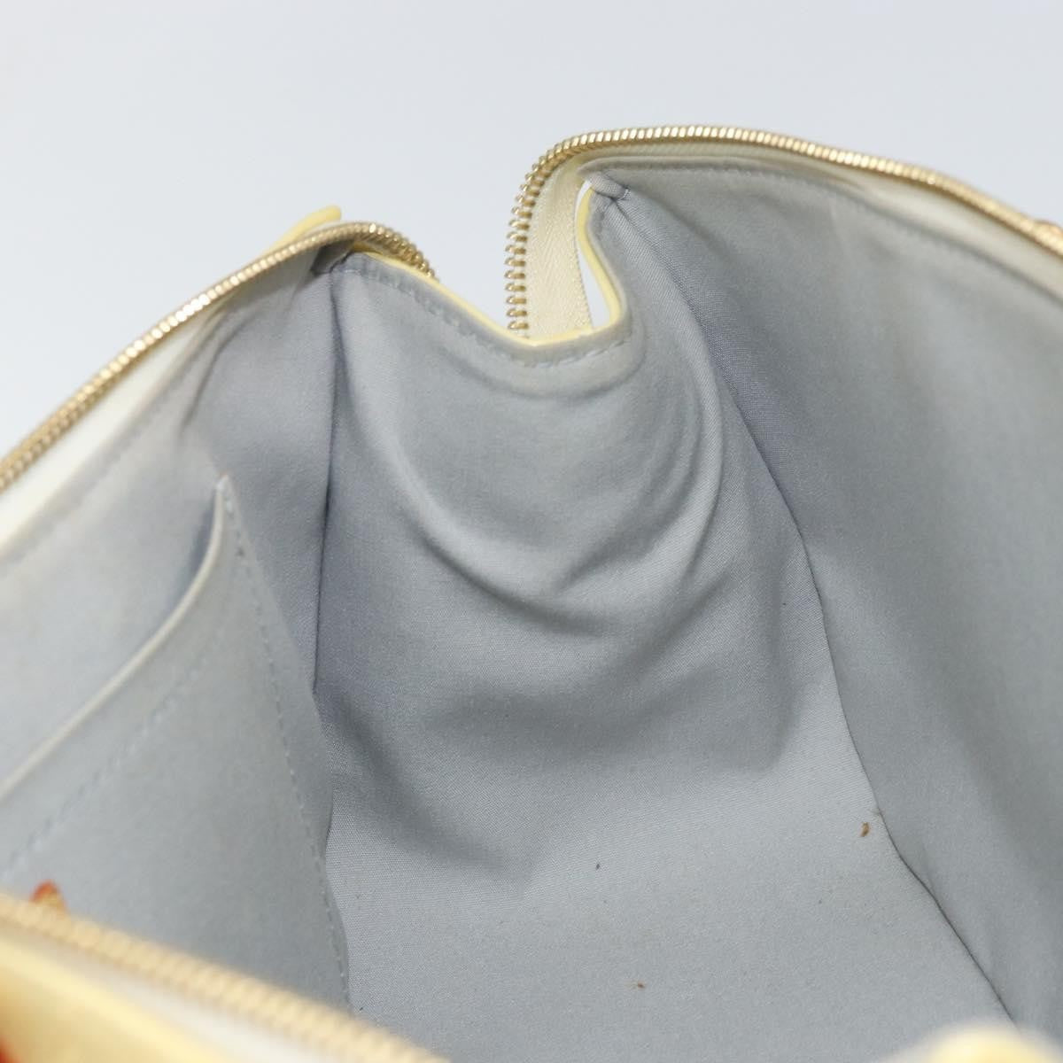 Louis Vuitton Rosewood Avenue Handbag Monogram Vernis Beige Patent_Leather Handbag (Pre-Owned)
