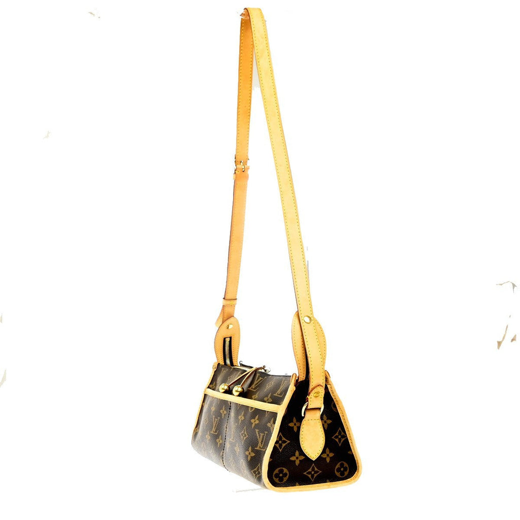 Louis Vuitton Popincourt Shoulder Bag Monogram Canvas Brown Canvas Shoulder Bag Bag (Pre-Owned)