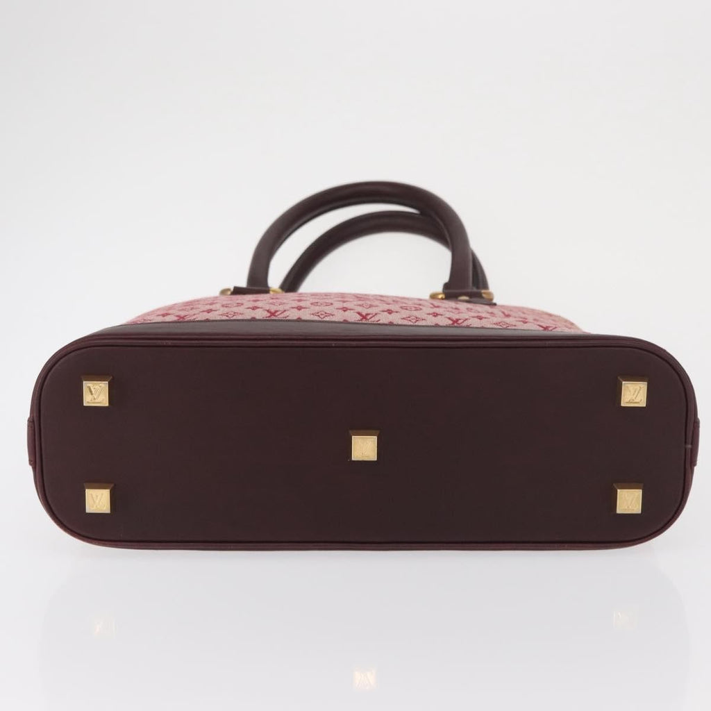 Louis Vuitton Alma Handbag Mini Lin Monogram Red Canvas Handbag (Pre-Owned)