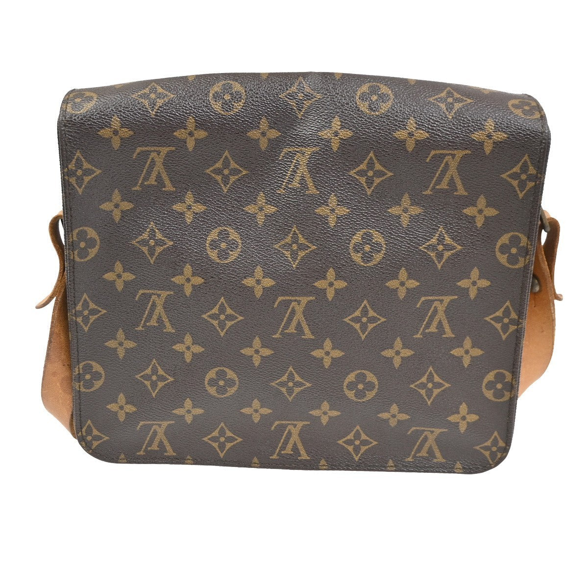 Louis Vuitton Cartouchiere Handbag Monogram Canvas Brown Canvas Shoulder Bag Bag (Pre-Owned)