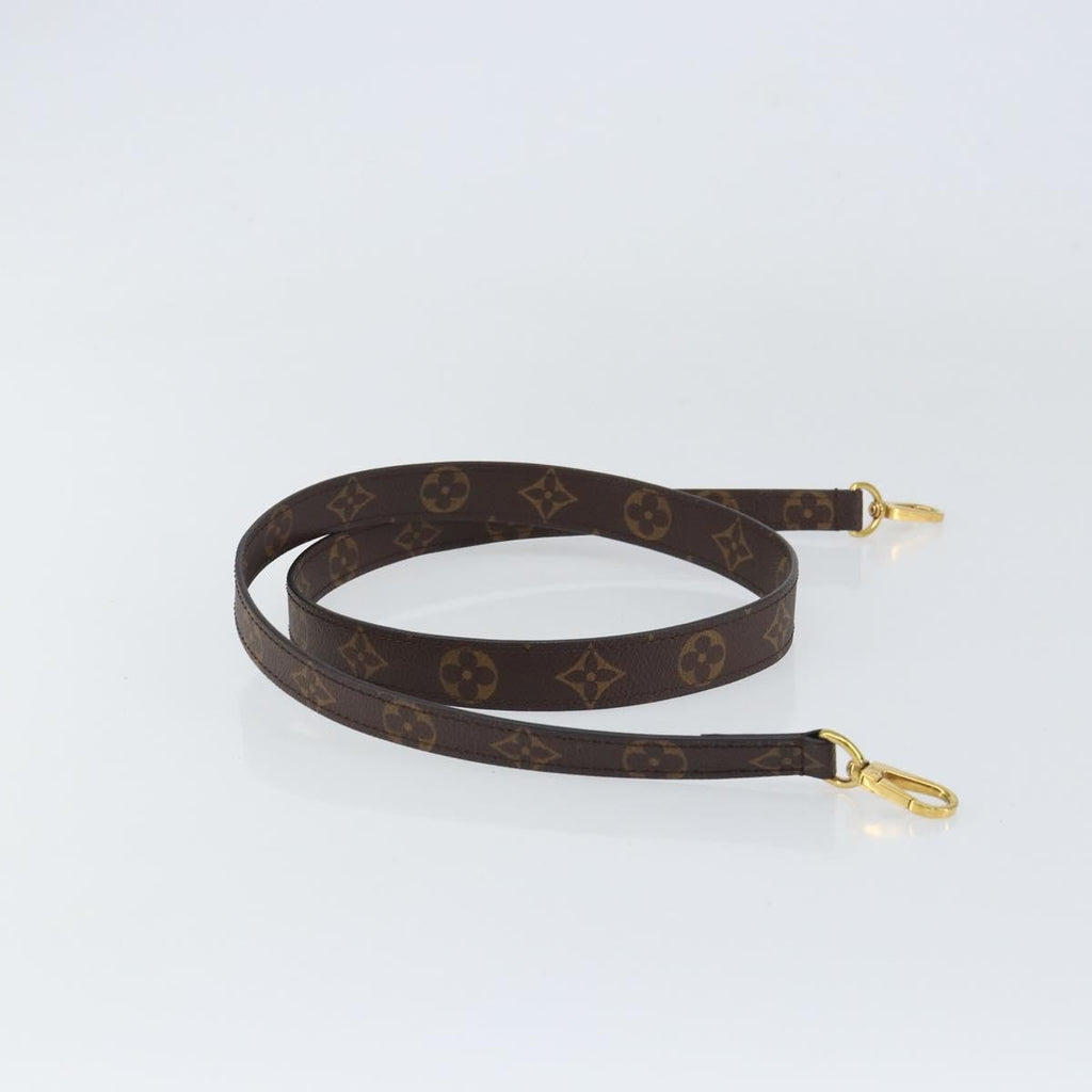 Louis Vuitton Montaigne Shoulder Strap Monogram Canvas Brown Canvas Straps Accessory (Pre-Owned)