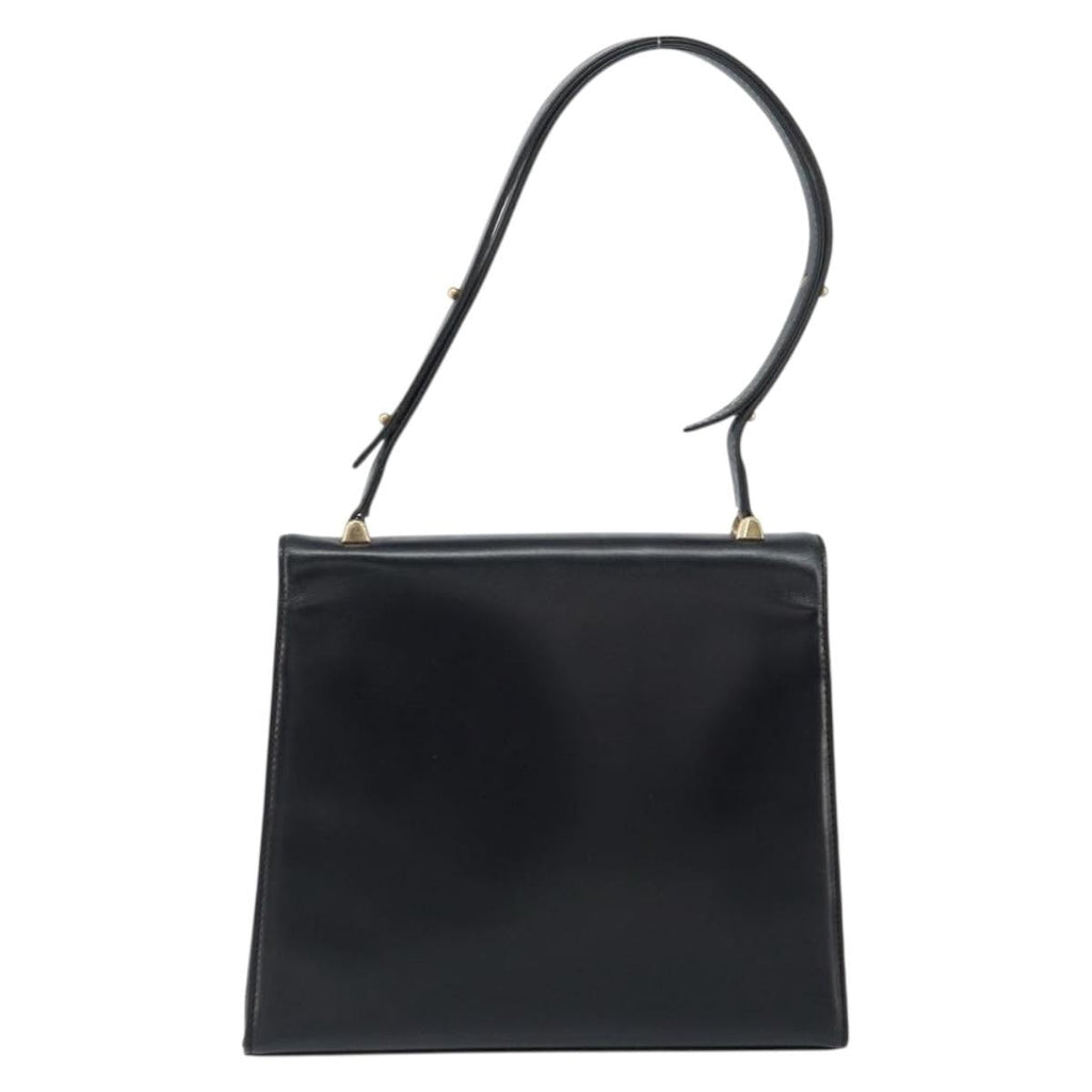 Louis Vuitton Opera Line Spartan Bag Leather Black Leather Handbag (Pre-Owned)