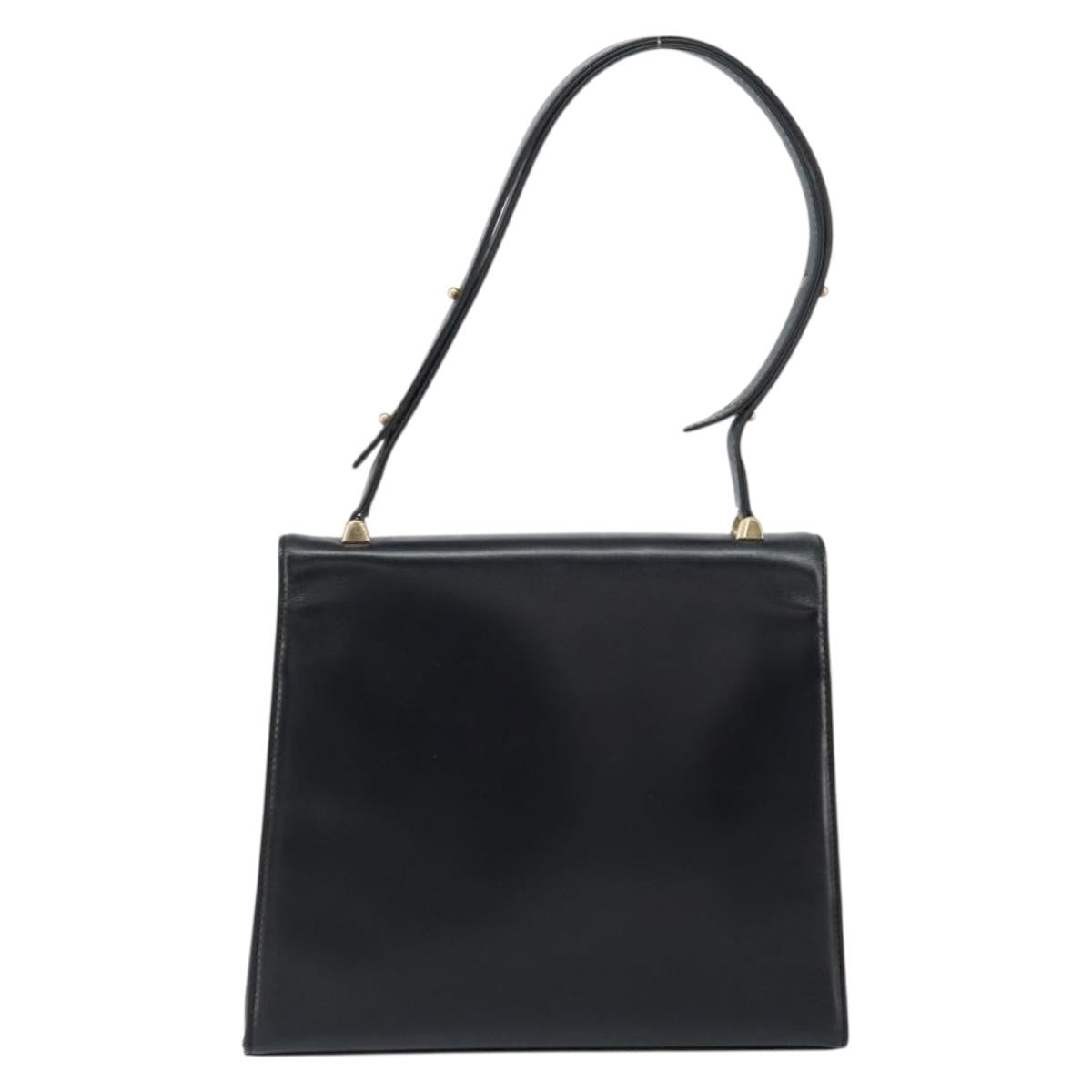Louis Vuitton Opera Line Spartan Bag Leather Black Leather Handbag (Pre-Owned)