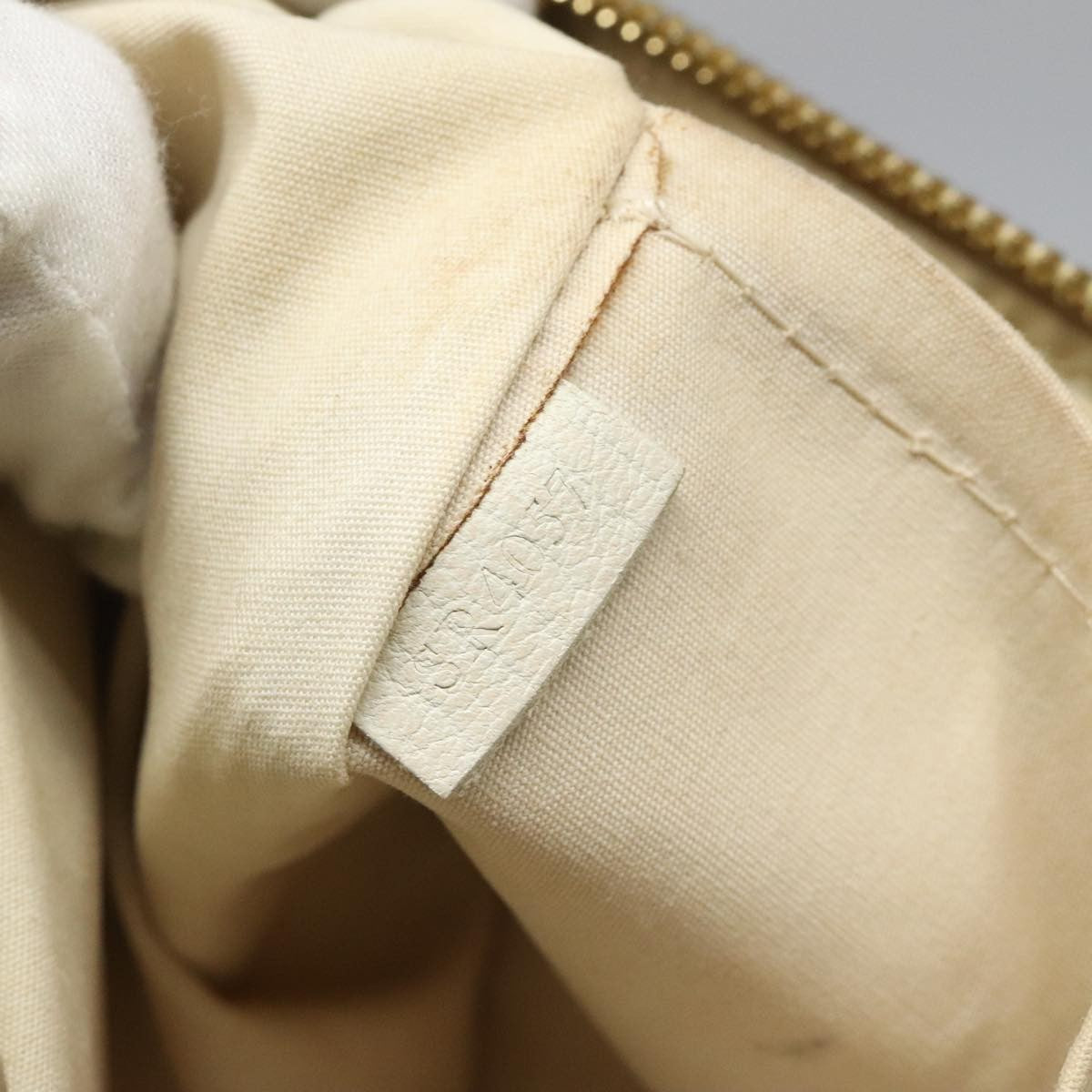 Louis Vuitton Marina Handbag Mini Lin Croisette Beige Canvas Bag (Pre-Owned)