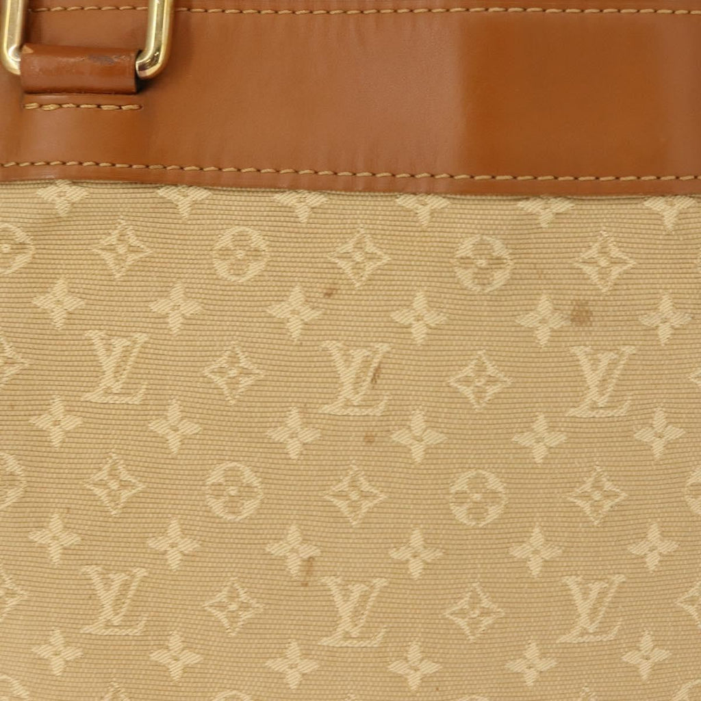 Louis Vuitton Lucille Handbag Mini Lin Beige Canvas Tote Bag Bag (Pre-Owned)