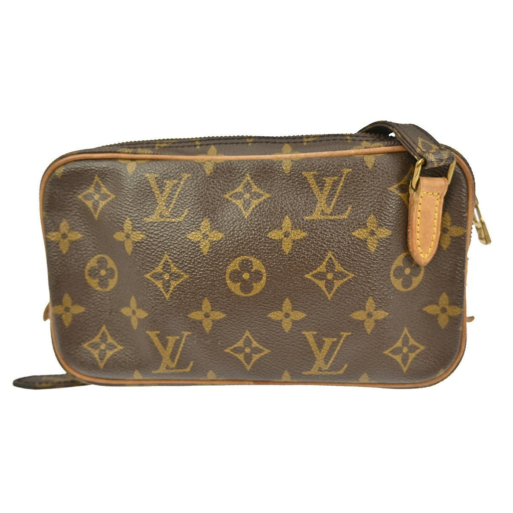 Louis Vuitton Pochette Marly Bandouliere Bag Monogram Canvas Brown Canvas Shoulder Bag Bag (Pre-Owned)