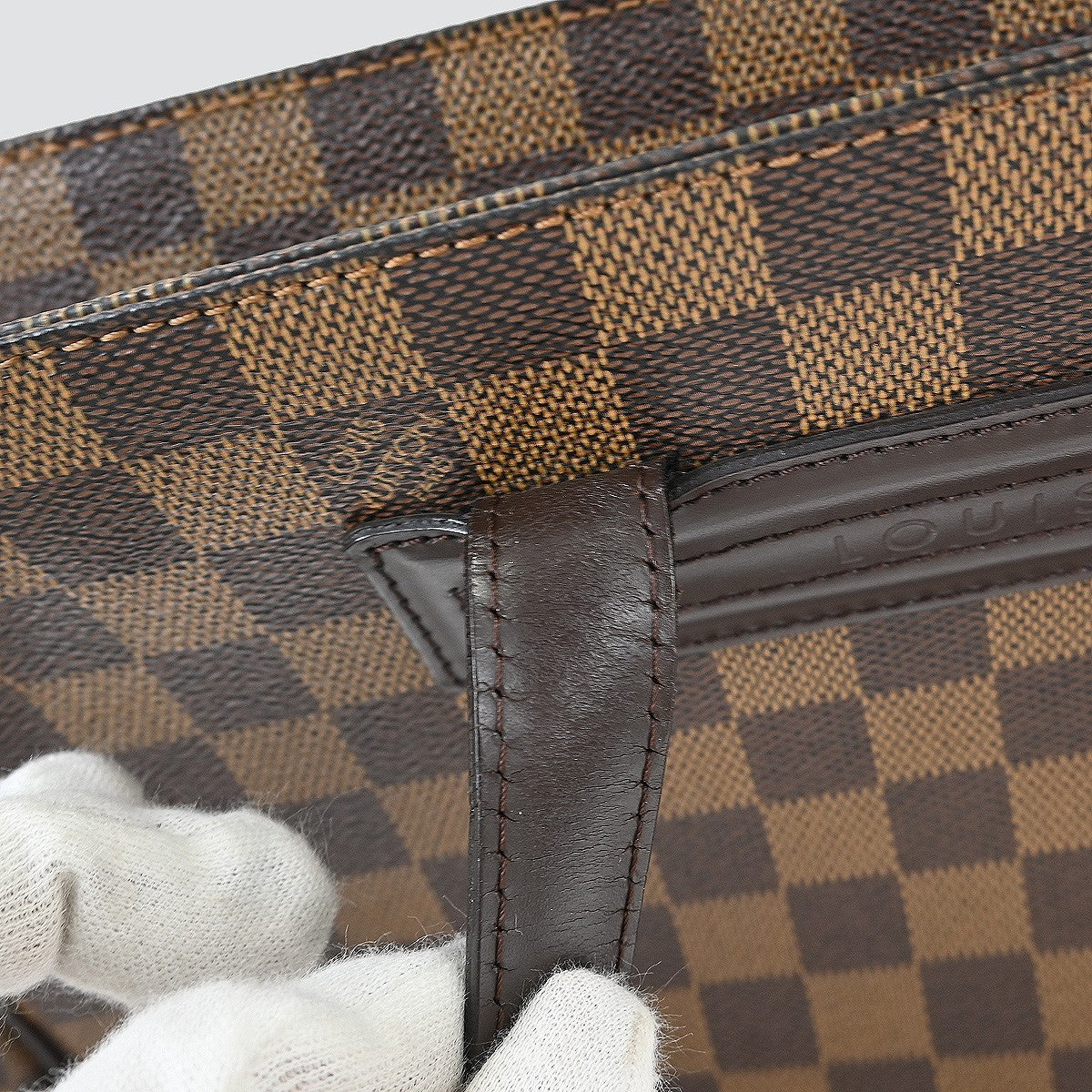 Louis Vuitton Parioli Handbag Damier Brown Canvas Tote Bag Bag (Pre-Owned)