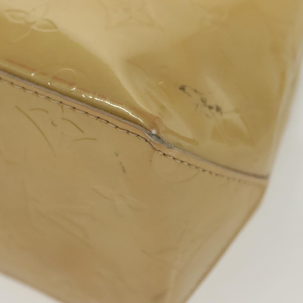 Louis Vuitton Reade Handbag Monogram Vernis Beige Patent_Leather Handbag (Pre-Owned)