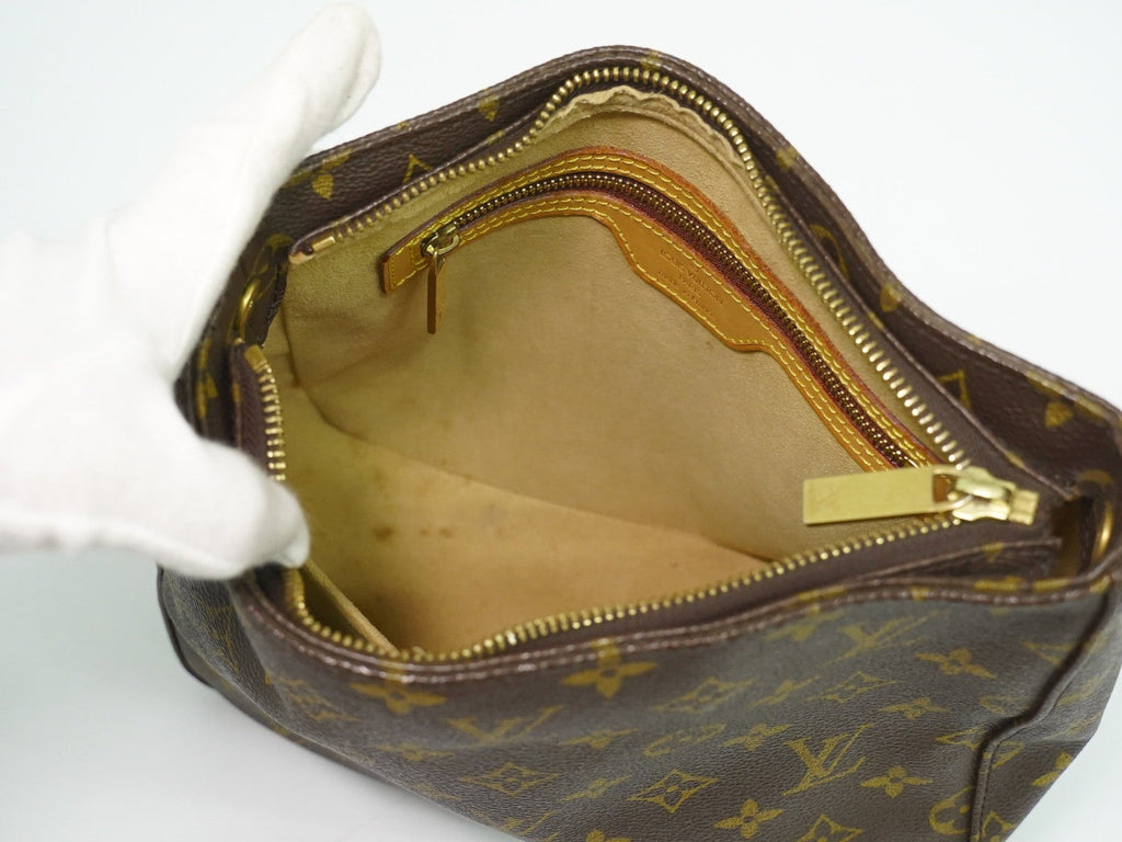 Louis Vuitton Monogram Looping Handbag Monogram Canvas Brown Canvas Shoulder Bag Bag (Pre-Owned)