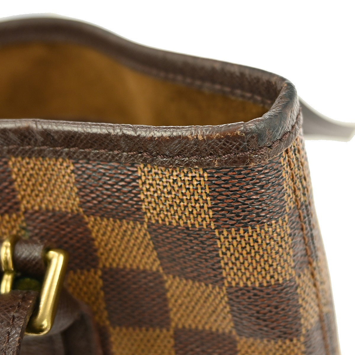 Louis Vuitton Marais Bucket Bag Damier Brown Canvas Shoulder Bag Bag (Pre-Owned)