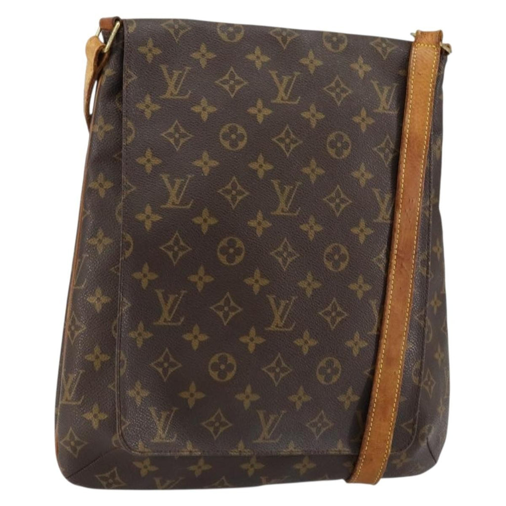 Louis Vuitton Musette Handbag Monogram Canvas Brown Canvas Shoulder Bag Bag (Pre-Owned)
