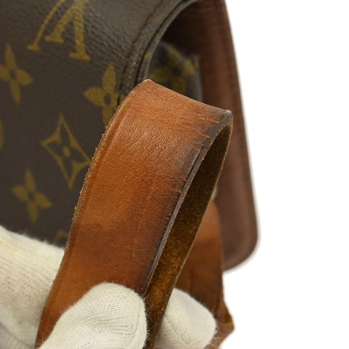 Louis Vuitton Cartouchiere Handbag Monogram Canvas Brown Canvas Shoulder Bag Bag (Pre-Owned)