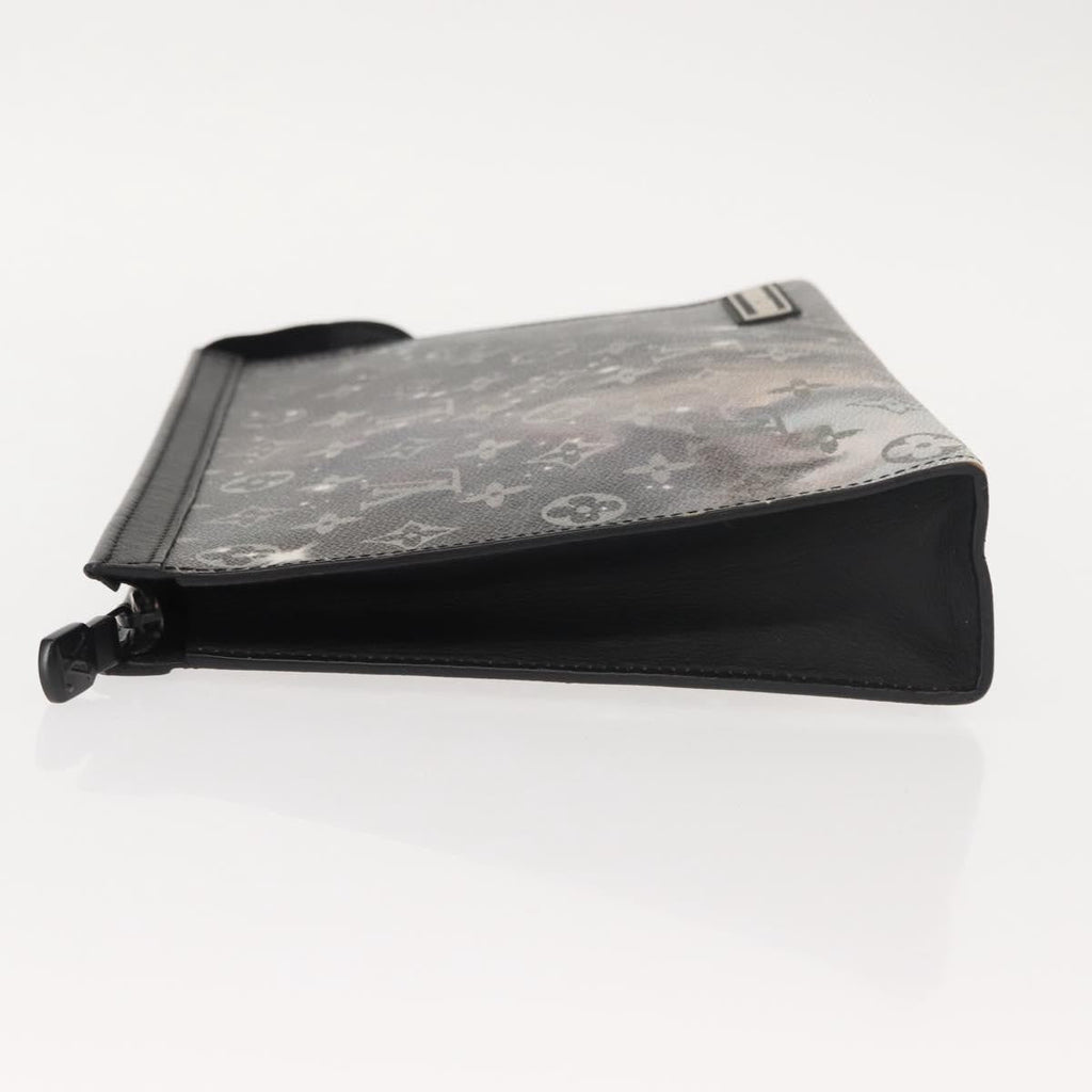 Louis Vuitton Pochette Voyage Monogram Eclipse Canvas Gray Canvas Clutche & Pouche Bag (Pre-Owned)