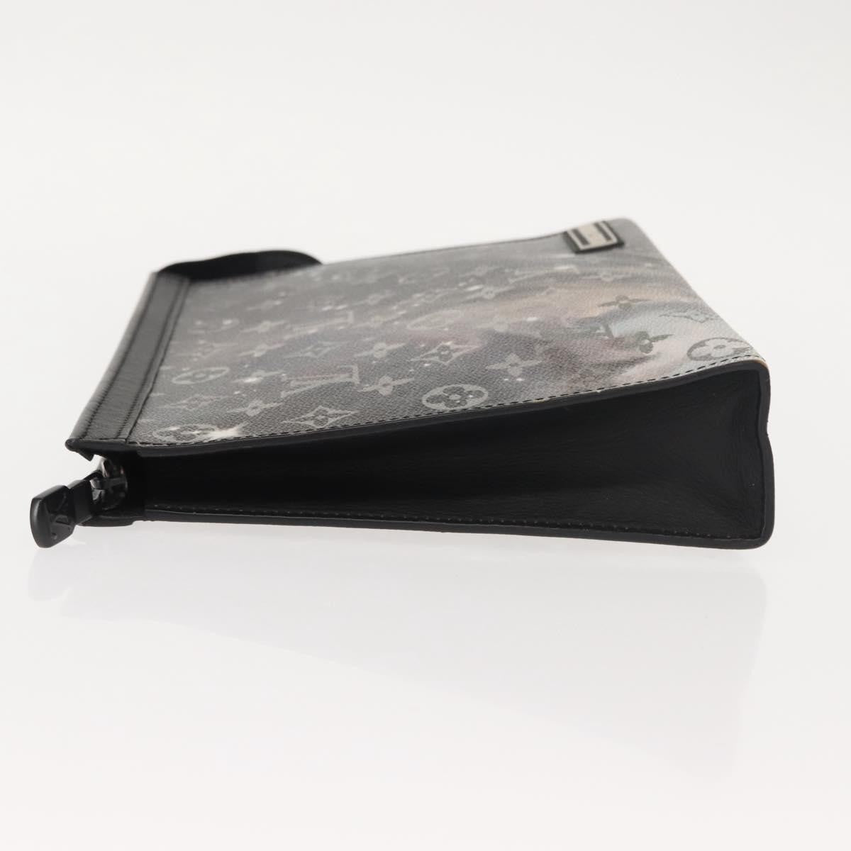 Louis Vuitton Pochette Voyage Monogram Eclipse Canvas Gray Canvas Clutche & Pouche Bag (Pre-Owned)