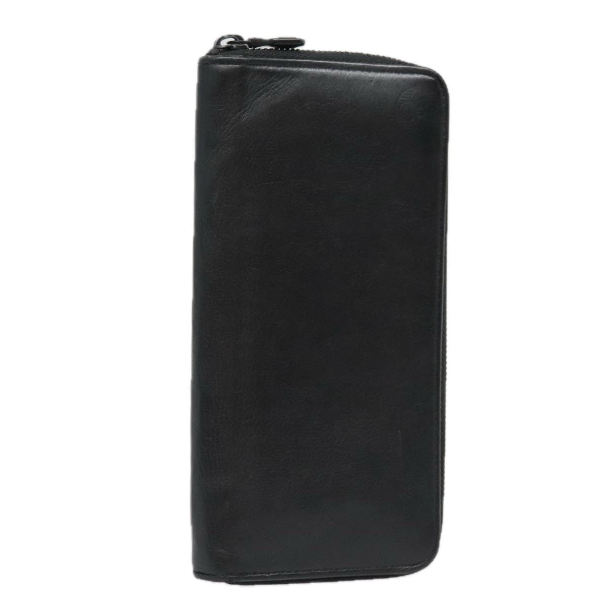 Louis Vuitton Zippy Wallet Vertical Monogram Shadow Leather Black Leather Wallets Accessory (Pre-Owned)