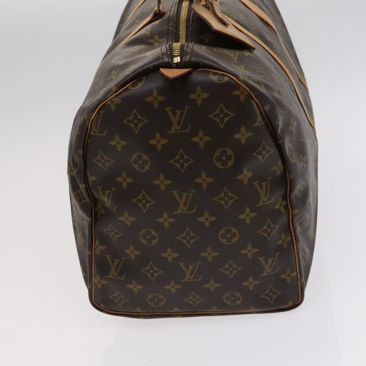Louis Vuitton Keepall Bag Monogram Canvas Brown Canvas Bag (Pre-Owned)