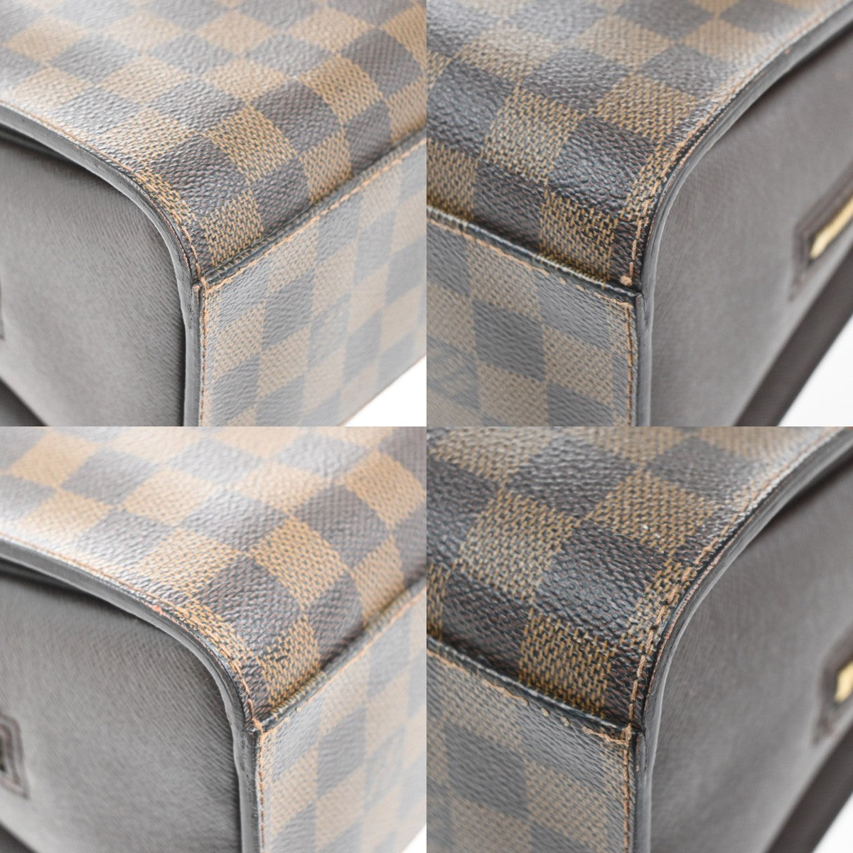 Louis Vuitton Triana Bag Damier Brown Canvas Handbag (Pre-Owned)