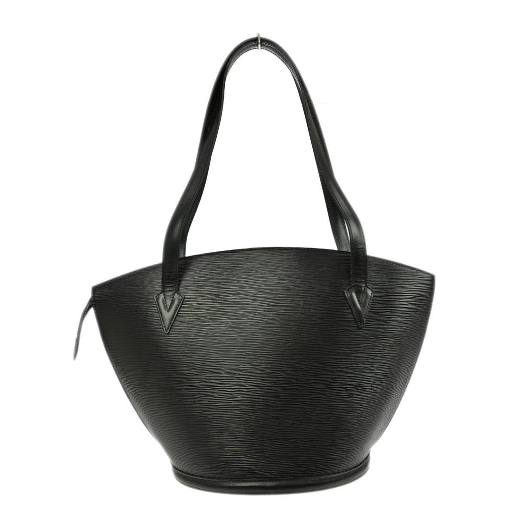 Louis Vuitton Saint Jacques Handbag Epi Leather Black Leather Shoulder Bag Bag (Pre-Owned)