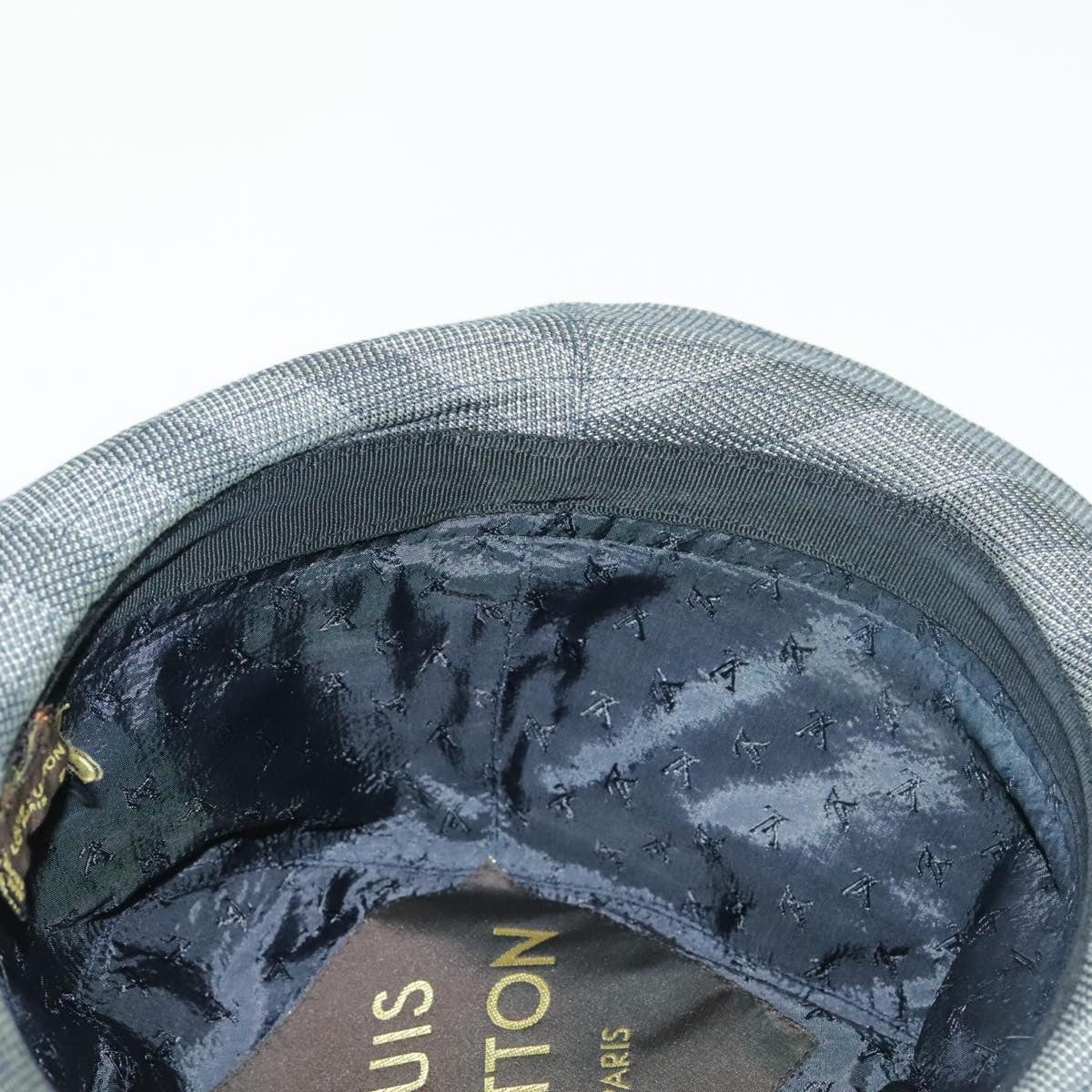 Louis Vuitton Lv Graphical Hat Cotton Gray Cotton Head Accessory Accessory (Pre-Owned)