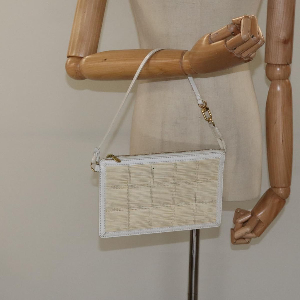 Louis Vuitton Delmonico Pochette Stretch Epi Leather Ecru Leather Clutche & Pouche Bag (Pre-Owned)