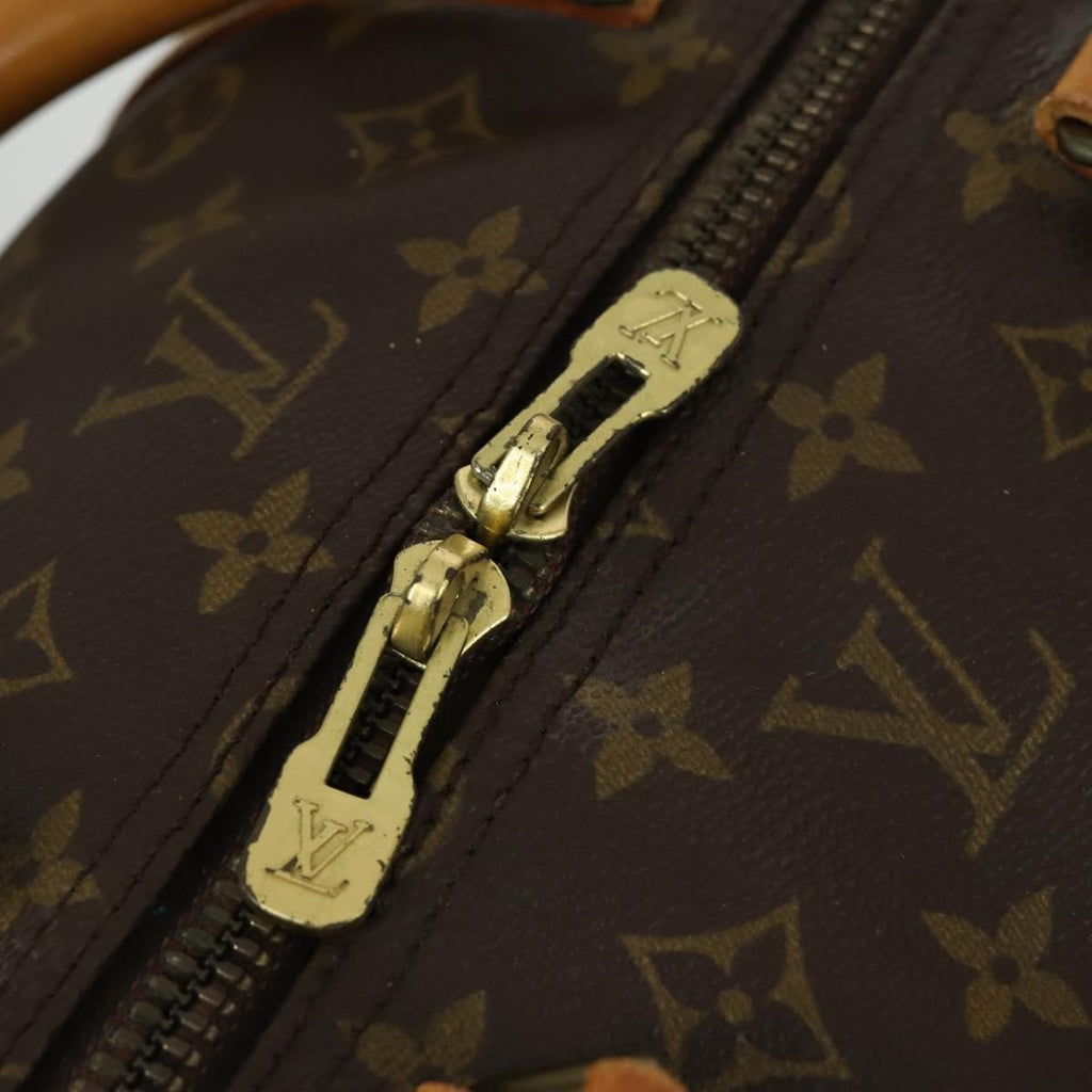 Louis Vuitton Keepall Bandouliere Bag Monogram Canvas Brown Canvas Travel Bag Bag (Pre-Owned)