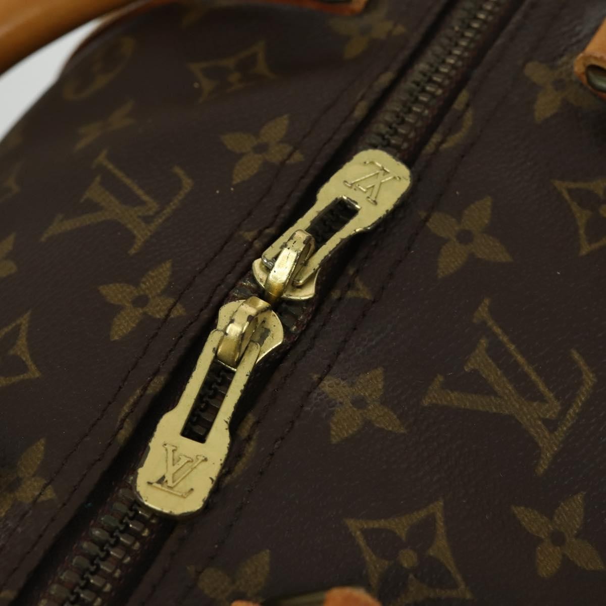 Louis Vuitton Keepall Bandouliere Bag Monogram Canvas Brown Canvas Travel Bag Bag (Pre-Owned)