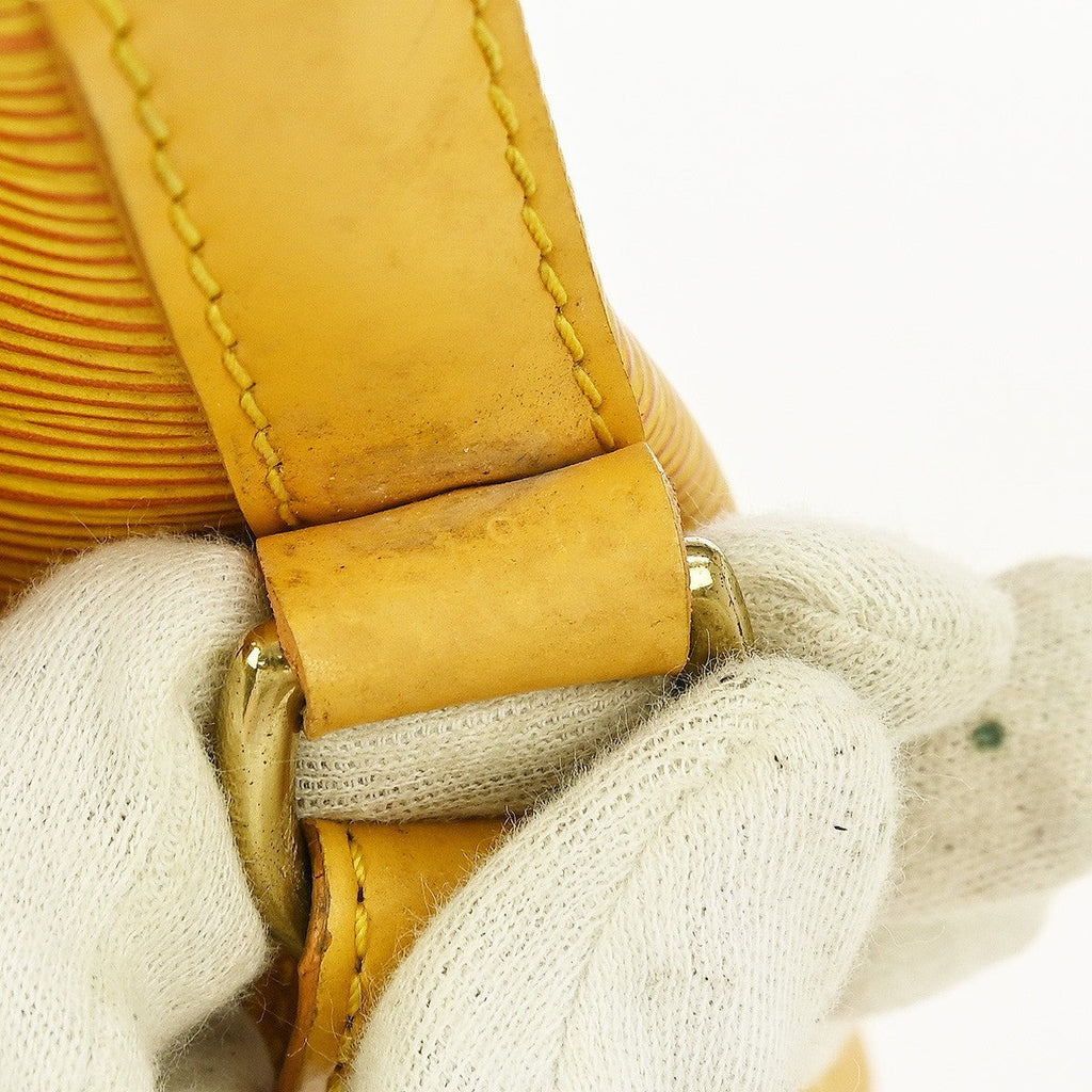 Louis Vuitton Petit Noe Handbag Epi Leather Yellow Leather Shoulder Bag Bag (Pre-Owned)