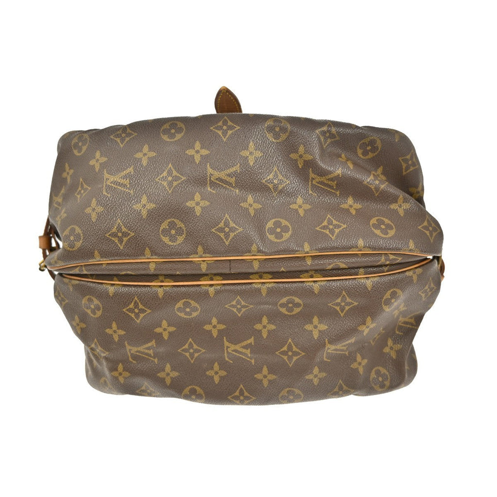 Louis Vuitton Saumur Handbag Monogram Canvas Brown Canvas Shoulder Bag Bag (Pre-Owned)