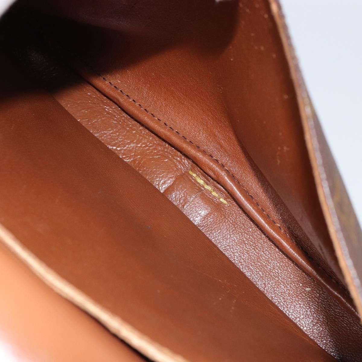 Louis Vuitton Cartouchiere Handbag Monogram Canvas Brown Canvas Shoulder Bag Bag (Pre-Owned)
