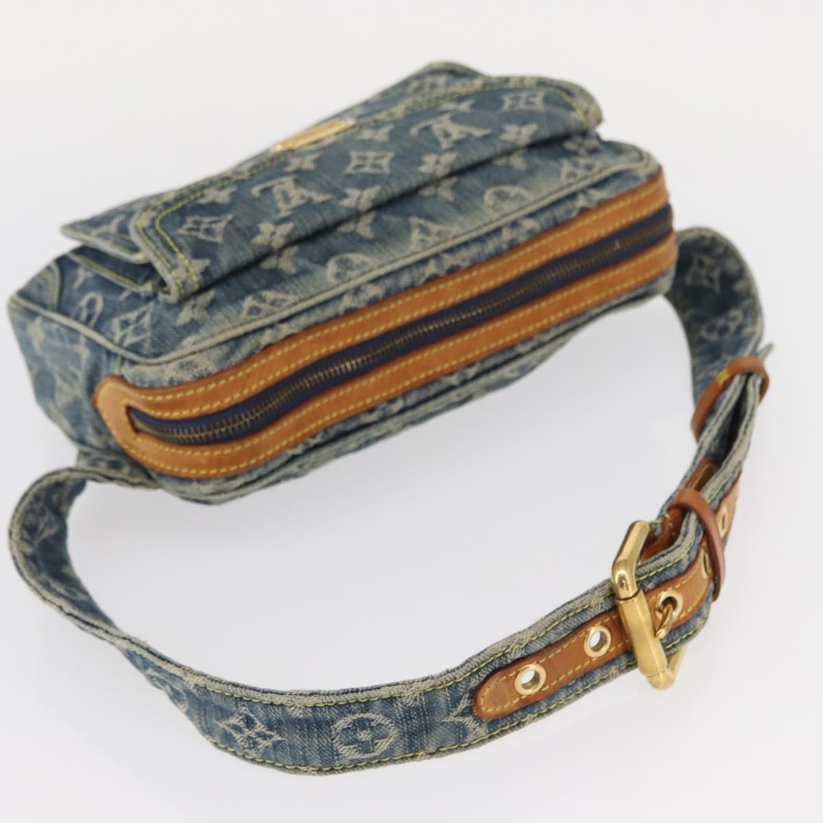 Louis Vuitton Bum Bag Denim Blue Denim_Jeans Shoulder Bag Bag (Pre-Owned)