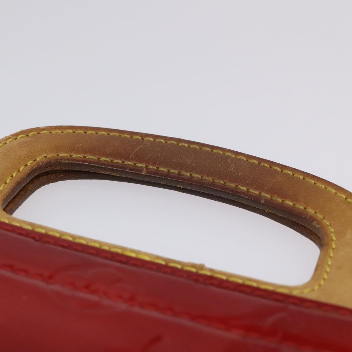 Louis Vuitton Stanton Handbag Monogram Vernis Red Patent_Leather Tote Bag Bag (Pre-Owned)