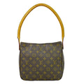 Louis Vuitton Monogram Looping Handbag Monogram Canvas Brown Canvas Shoulder Bag Bag (Pre-Owned)