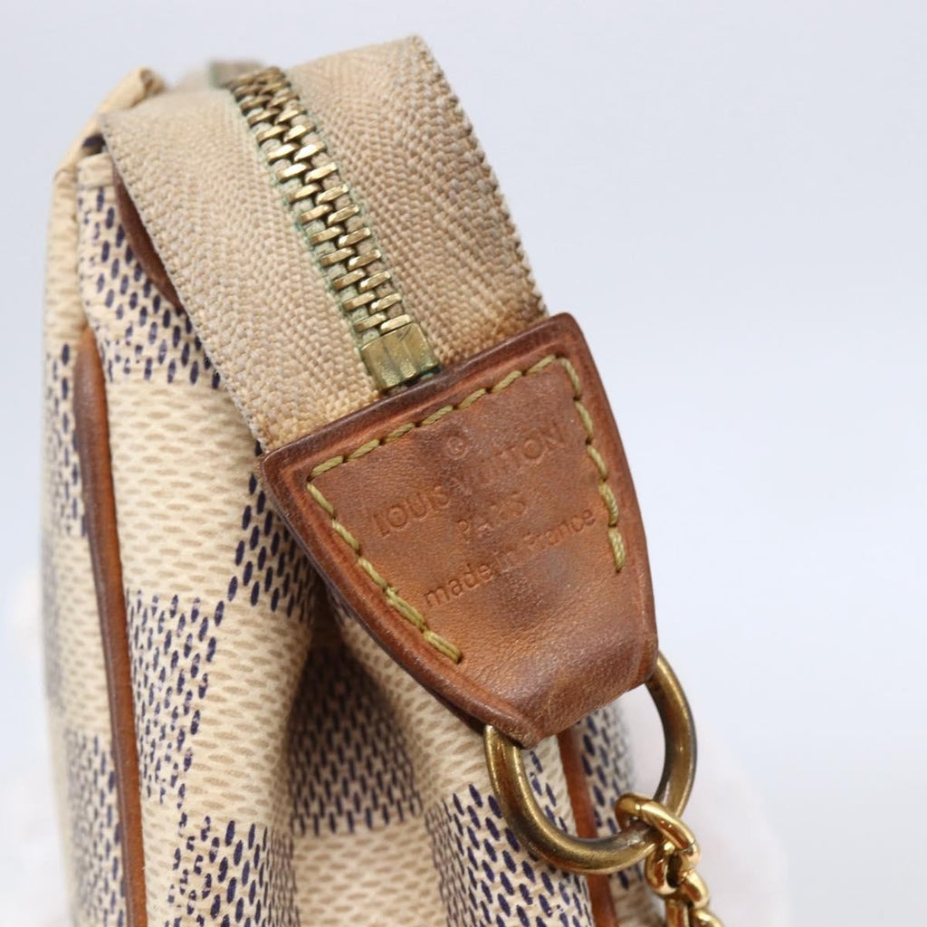 Louis Vuitton Eva Handbag Damier Beige Canvas Bag (Pre-Owned)