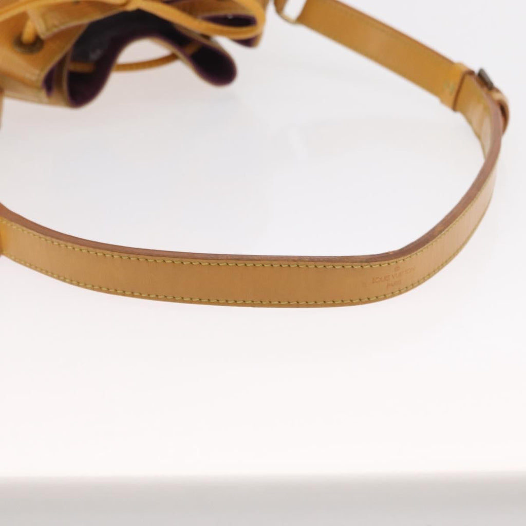 Louis Vuitton Petit Noe Handbag Epi Leather Yellow Leather Shoulder Bag Bag (Pre-Owned)