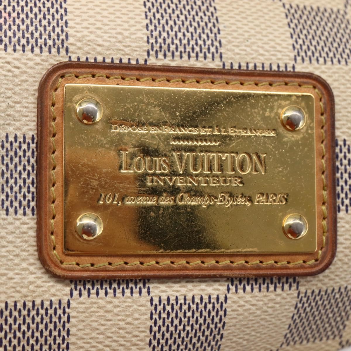 Louis Vuitton Eva Handbag Damier Beige Canvas Bag (Pre-Owned)