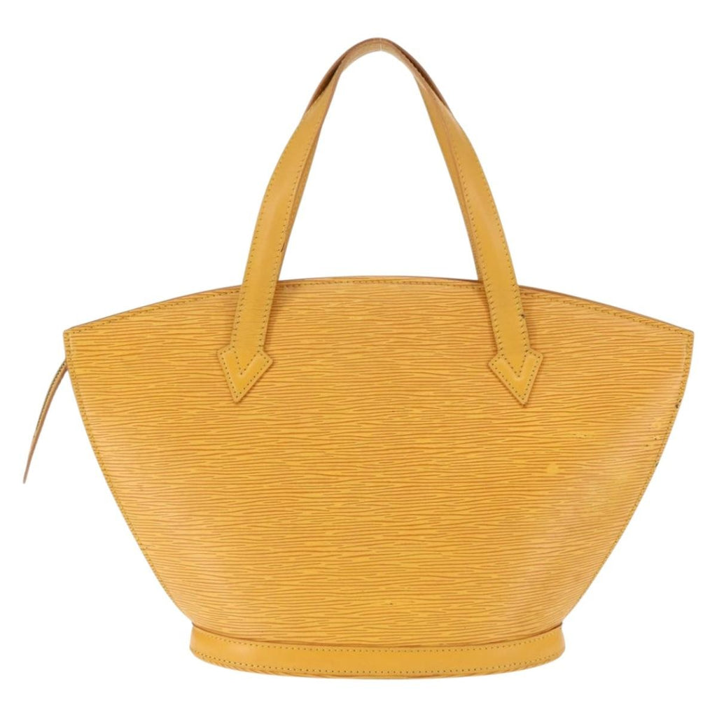 Louis Vuitton Saint Jacques Handbag Epi Leather Yellow Leather Handbag (Pre-Owned)