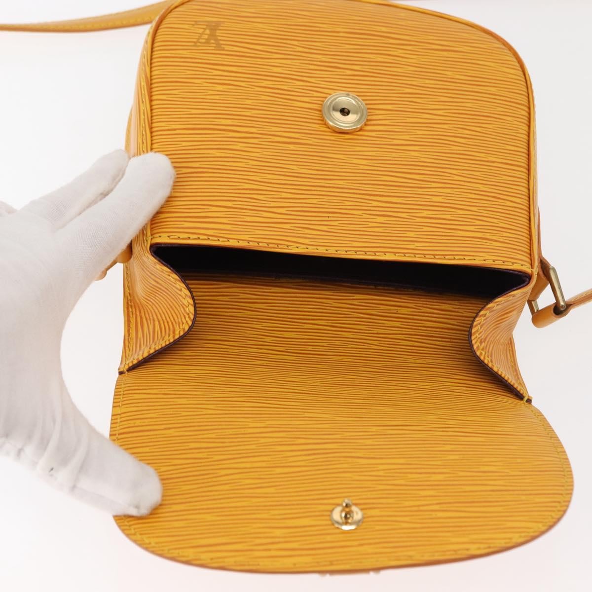 Louis Vuitton Saint Cloud Handbag Epi Leather Yellow Leather Shoulder Bag Bag (Pre-Owned)
