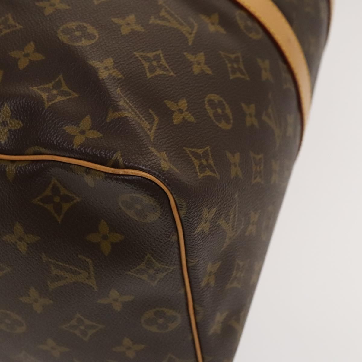 Louis Vuitton Keepall Bag Monogram Canvas Brown Canvas Bag (Pre-Owned)