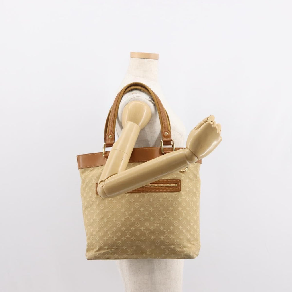Louis Vuitton Lucille Handbag Mini Lin Beige Canvas Tote Bag Bag (Pre-Owned)